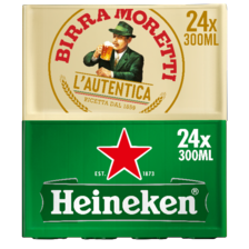 Heineken of Birra Moretti bier